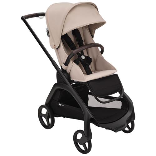 Bugaboo Dragonfly Komplet Klapvogn Black/Desert Taupe | Beige | 0-3