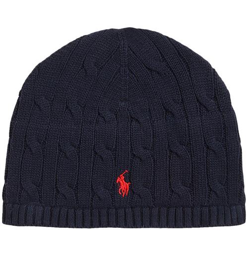 Se Polo Ralph Lauren Hue m. Fleece - Strik - Navy ved KidsWorld