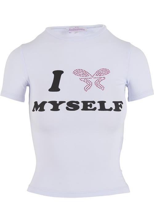 Se Felicious Shirts 'Love Yourself'  eosin / sort / offwhite ved About You