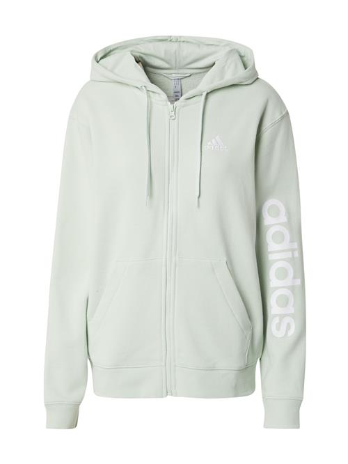 ADIDAS SPORTSWEAR Sportssweatjakke 'Essentials'  pastelgrøn / hvid