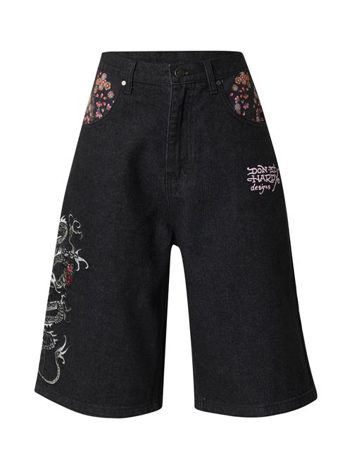 Ed Hardy Jeans 'GREY DRAGON'  grå / lyserød / rød / black denim