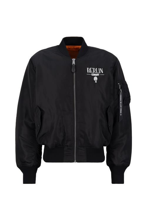 ALPHA INDUSTRIES Overgangsjakke 'Berlin Candy'  gul / sort