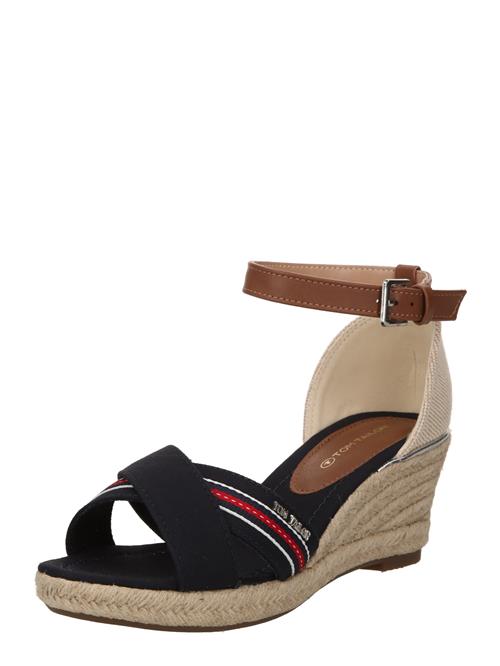 Se TOM TAILOR Sandaler  beige / navy / brun ved About You