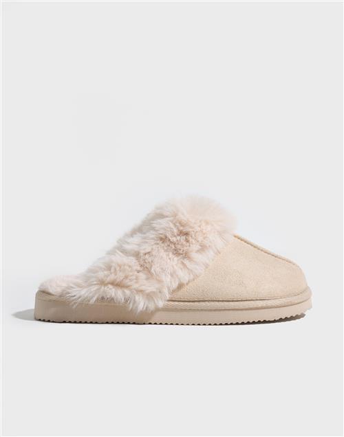 Hunkemöller - Beige - Lowan Fake Fur Mule