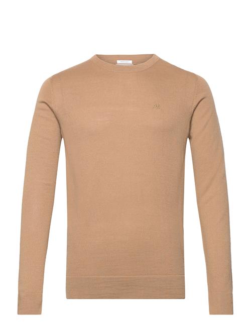 Se Lindbergh Merino Knit O-Neck Lindbergh Beige ved Booztlet