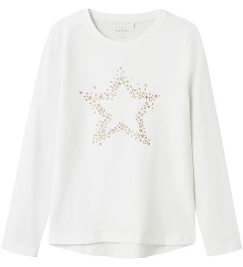 Se Name It Bluse - NkfViparty - Bright White ved KidsWorld