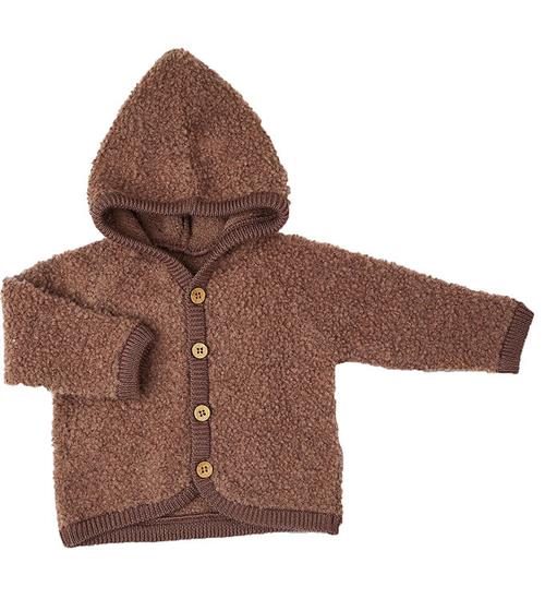 Se Smallstuff Cardigan - Uld - Rose Brown ved KidsWorld