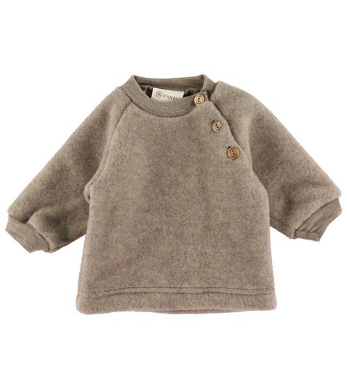 Se Engel Bluse - Uld - Walnut Melange ved KidsWorld