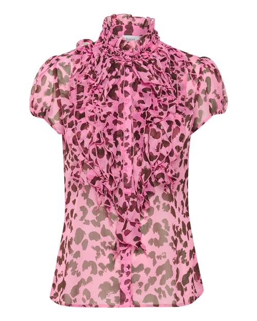 SAINT TROPEZ Shirts 'Lilja'  brun / lys pink