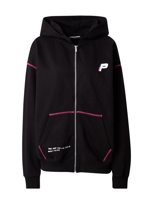 Pegador Sweatjakke 'JENNA'  pink / sort / offwhite