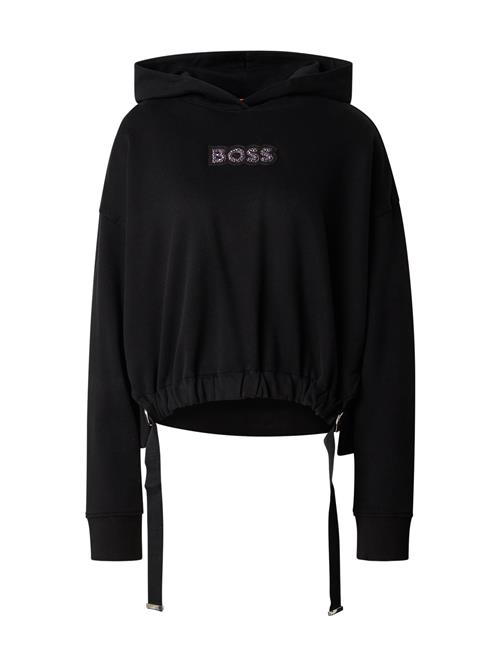 BOSS Sweatshirt 'Eblousa'  lilla / sort