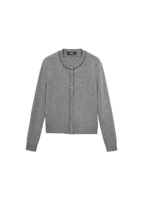 MANGO Cardigan 'Manuel'  grå-meleret