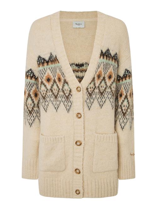 Se Pepe Jeans Cardigan 'HELIA'  beige / brun / grå / mørkeorange ved About You