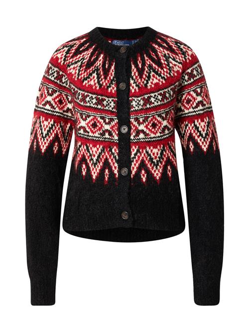 Se Polo Ralph Lauren Cardigan 'FRLEYKECRDI'  rød / sort / hvid ved About You