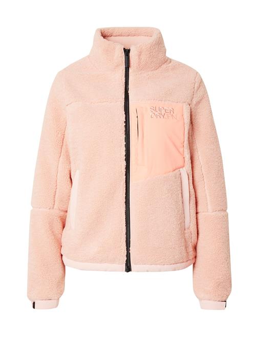 Superdry Fleecejakke  rosé / sort