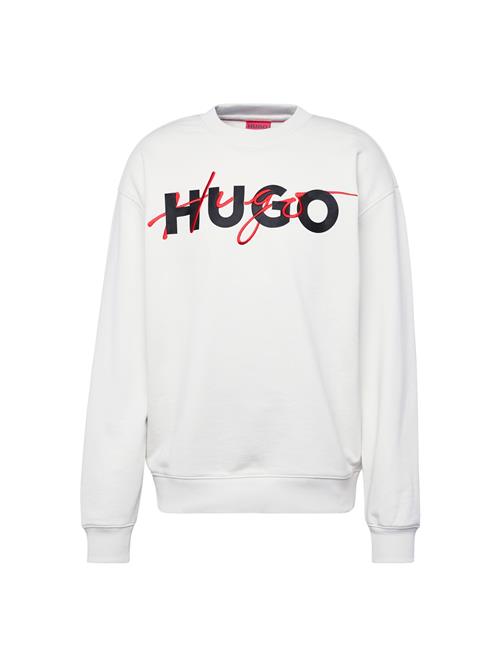 HUGO Sweatshirt 'Droyko'  pastelgrøn / rød / sort