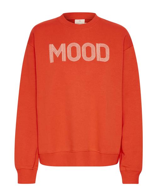 Se Kaffe Sweatshirt 'Molly'  brandrød / hvid ved About You