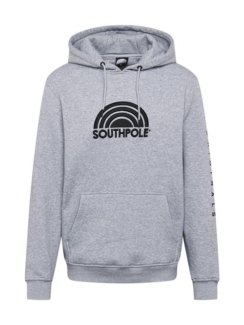 SOUTHPOLE Sweatshirt 'Halfmoon'  antracit / grå-meleret