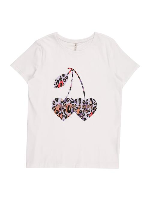 Se KIDS ONLY Bluser & t-shirts 'Maggie'  lilla / knaldrød / sort / hvid ved About You