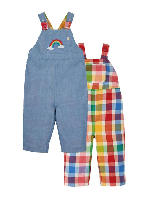 Frugi Overalls 'Rio'  blue denim / gul / grøn / rød / hvid