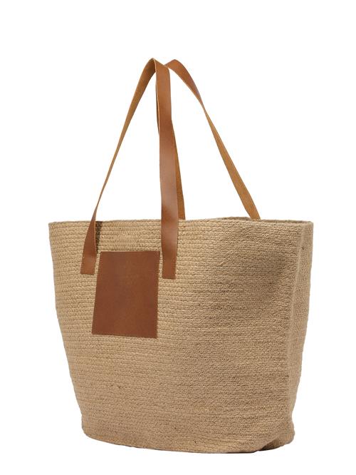 rosemunde Strandtaske  sand / karamel