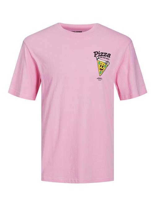 Se JACK & JONES Bluser & t-shirts 'Taco'  gul / lys pink / sort / hvid ved About You