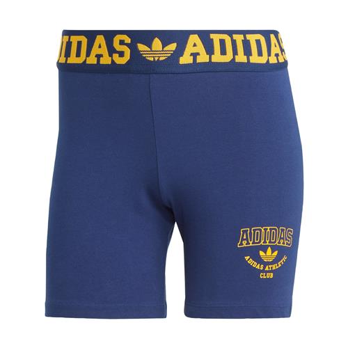 ADIDAS ORIGINALS Bukser 'Logo Waistband Booty'  mørkeblå / mørkegul