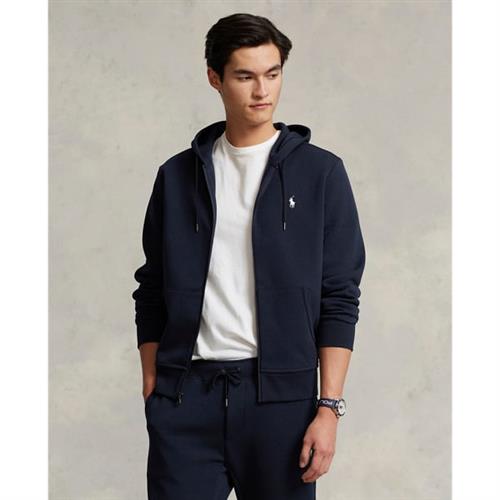 Polo Ralph Lauren Doubleknit Full-zip Hoodie Mand Blå Hoodies Str XXXL - Bomuld hos Magasin