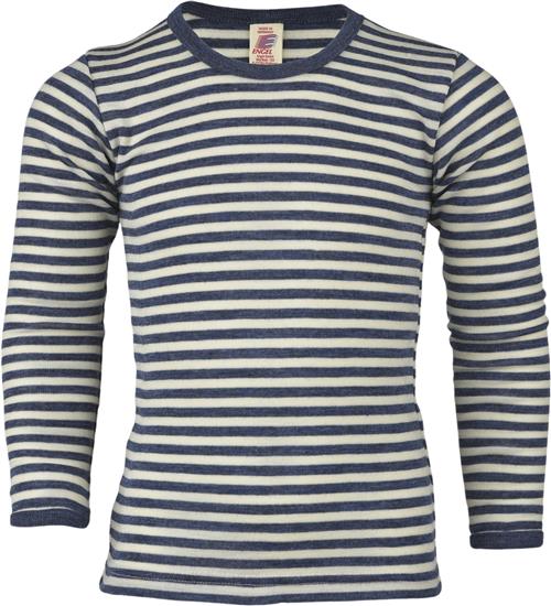 Se Engel Natur Children's Singlet, Long Sleeved, IVN Best Blue Mélange/n Str 140 - Blã¥ Meleret/natur Langærmede T-shirts Uld hos Magasin ved Magasin