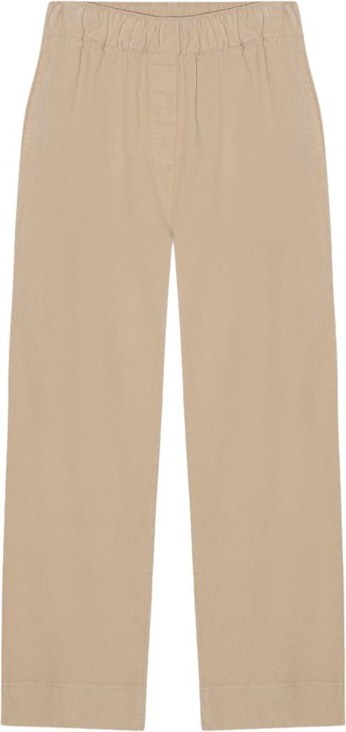 Moshi Moshi Mind Celeste Cord Pants Kvinde Sand Bukser Med Brede Ben Str XS - hos Magasin