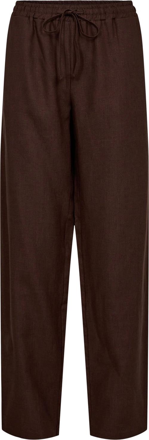 Se Sofie Schnoor Trousers Kvinde Chocolate Brown Hørbukser Str 40 - hos Magasin ved Magasin