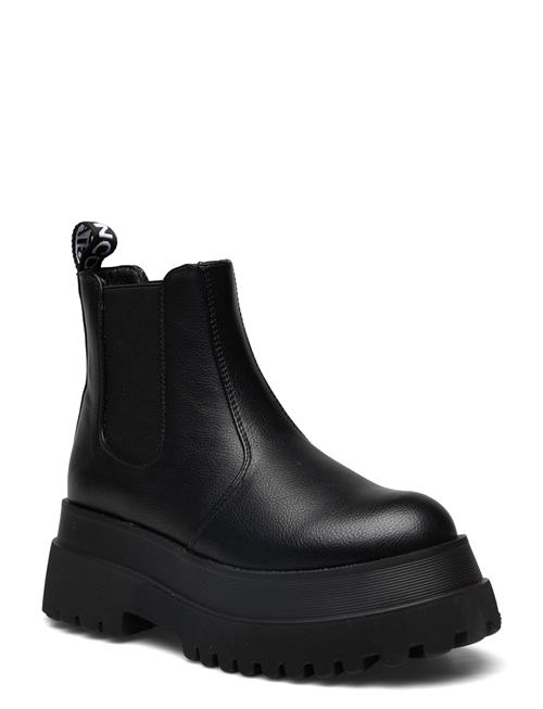 Se Bianco Biagas Low Chelsea Platform Boot Carnation# Bianco Black ved Booztlet