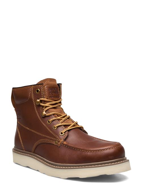 Se Jack & Jones Jfwaldgate Moc Leather Boot Sn Jack & J S Brown ved Booztlet