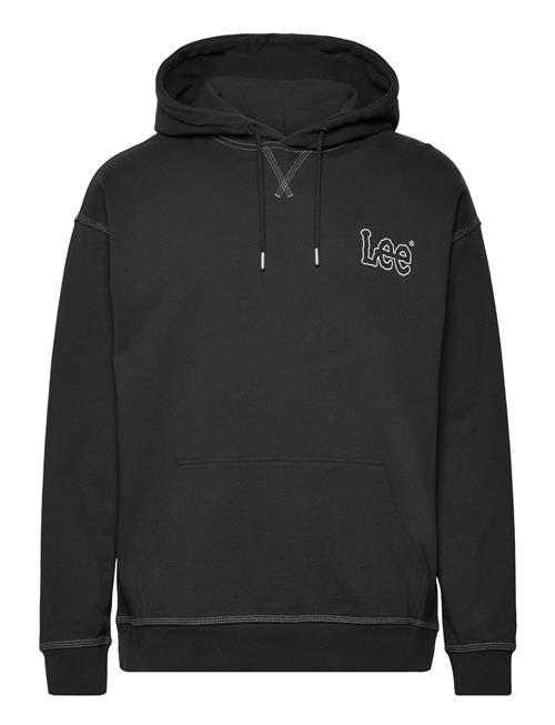 Se Lee Jeans Loose Seasonal Hoodie Lee Jeans Black ved Booztlet