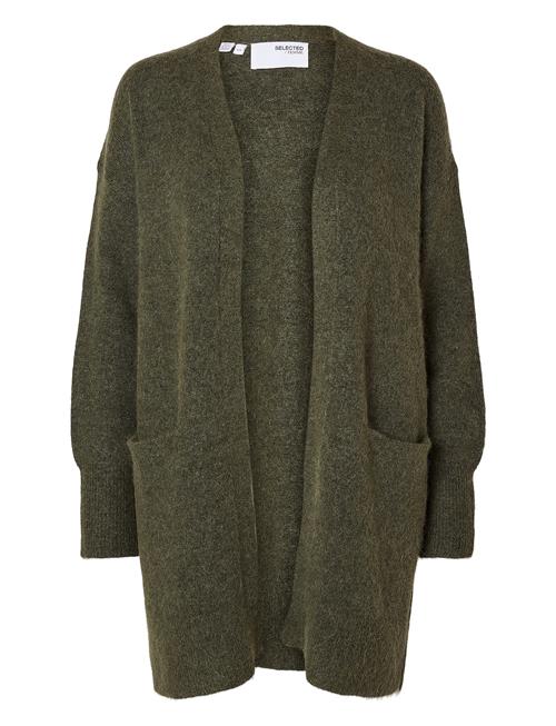Slflulu New Ls Knit Long Cardigan B Selected Femme Green