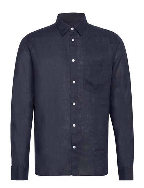 J. Lindeberg Reg Ls Clean Linen Shirt J. Lindeberg Navy