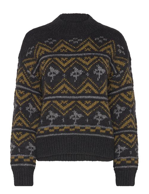 Metallic Fair Isle Pullover Scotch & Soda Black