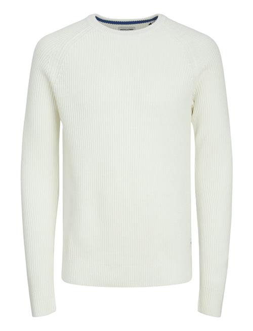 Se Jack & Jones Jjpannel Knit Crew Neck Aw24 Jack & J S White ved Booztlet