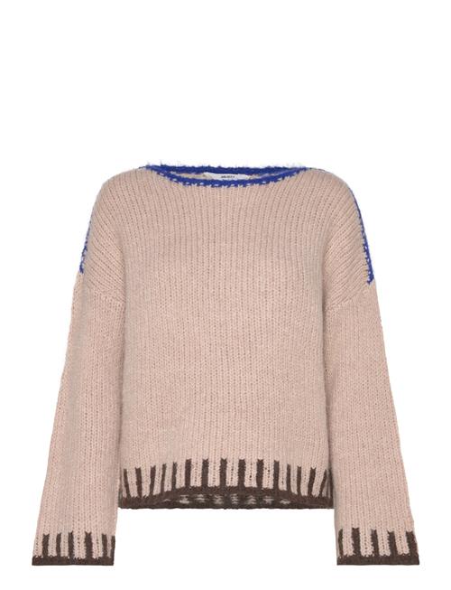 Se Object Objtallira Oz L/S Knit Pullover Cc1 Aw Object Beige ved Booztlet