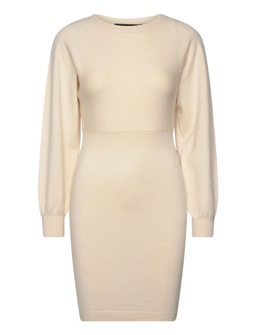 Vmhollykaris Ls O-Neck Dress Ga Boo Vero Moda Cream