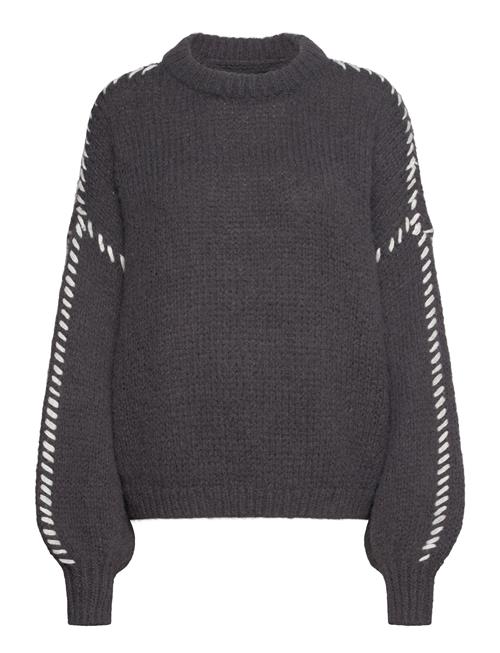 Vmfeng Ls O-Neck Pullover Ga Boo Vero Moda Grey