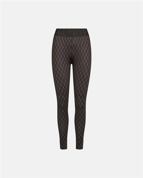 Leggings "Logo" | Polyester | Brun