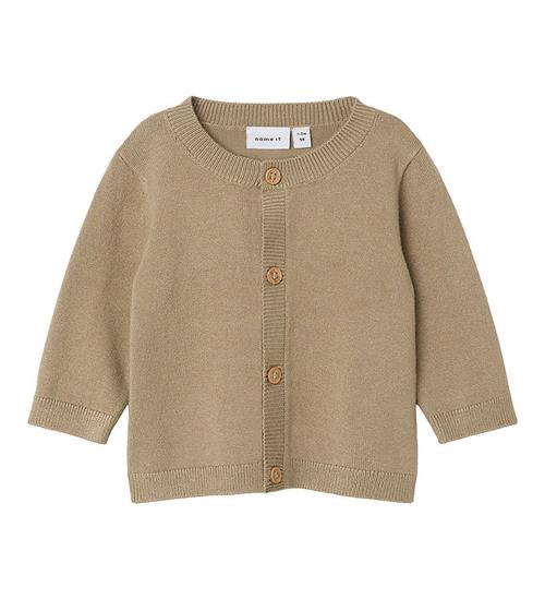 Se Name It Cardigan - Strik - NbmRasomme - Weathered Teak ved KidsWorld