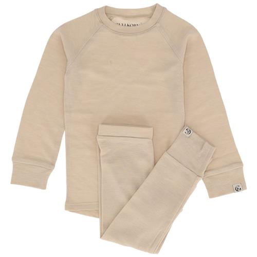 Se Gullkorn Design Idde Wool Set Beige | Beige | 98 cm ved Babyshop