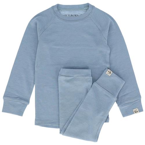 Se Gullkorn Design Idde Wool Set Dusty Blue | Blå | 86 cm ved Babyshop