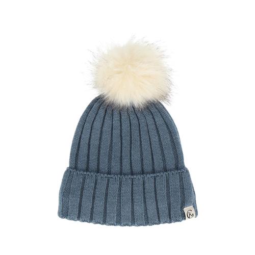 Gullkorn Design Marl Wool Beanie Denimblue | Blå | 128/140 cm