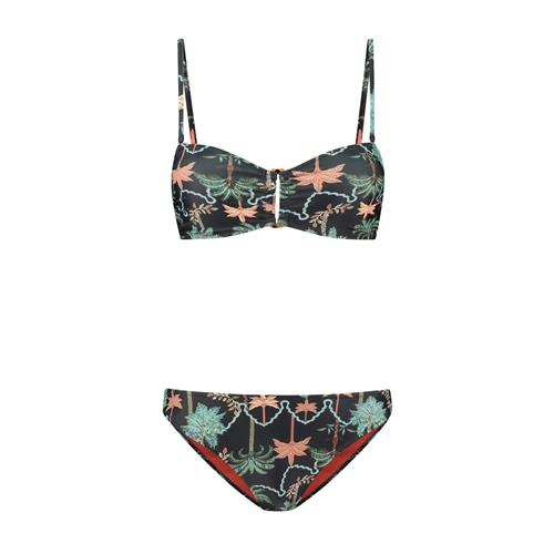 Shiwi Bikini 'Zoe'  mørkegrøn / orange / sort