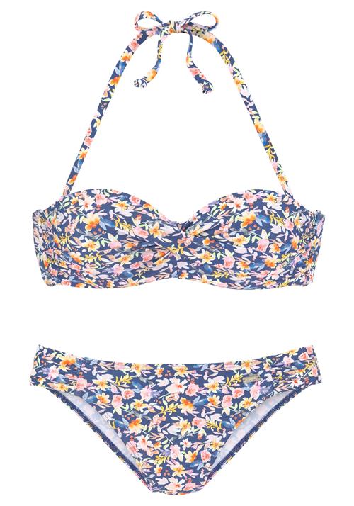 BUFFALO Bikini  navy / kiwi / orange / lyserød