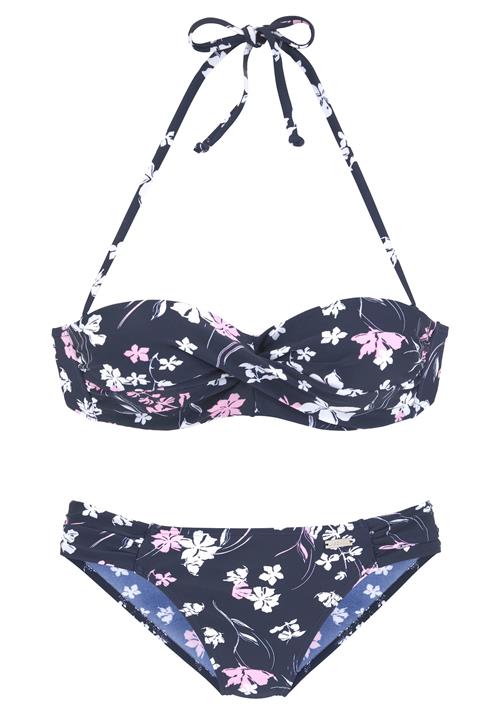 LASCANA Bikini  navy / lys pink / hvid