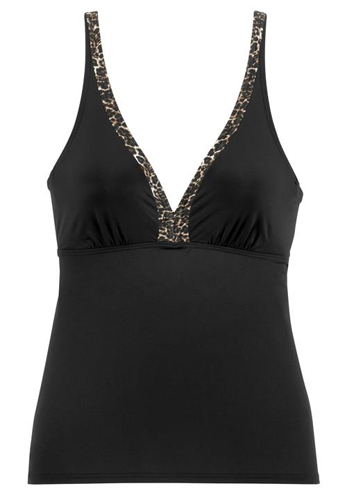 LASCANA Tankini-overdel  brun / sort